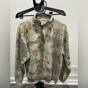 Jerzees Outdoors Camouflage Quarter-Zip Pullover